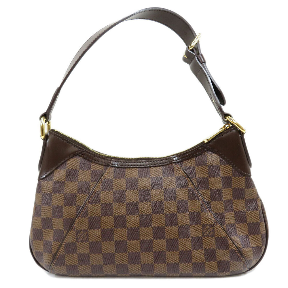 Louis Vuitton Brown Ebene Handbag Canvas Thames Damier Brown